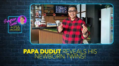 Papa Dudut, ipinakilala ang kambal na anak .
